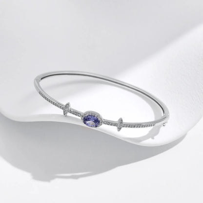 MQ Platinum Plated 925 Silver Bracelet For Women