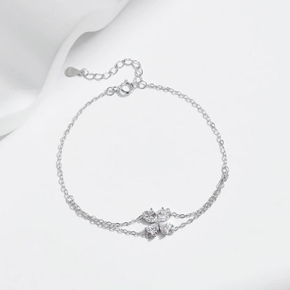 MQ 925 Silver Flower Bracelet for Women