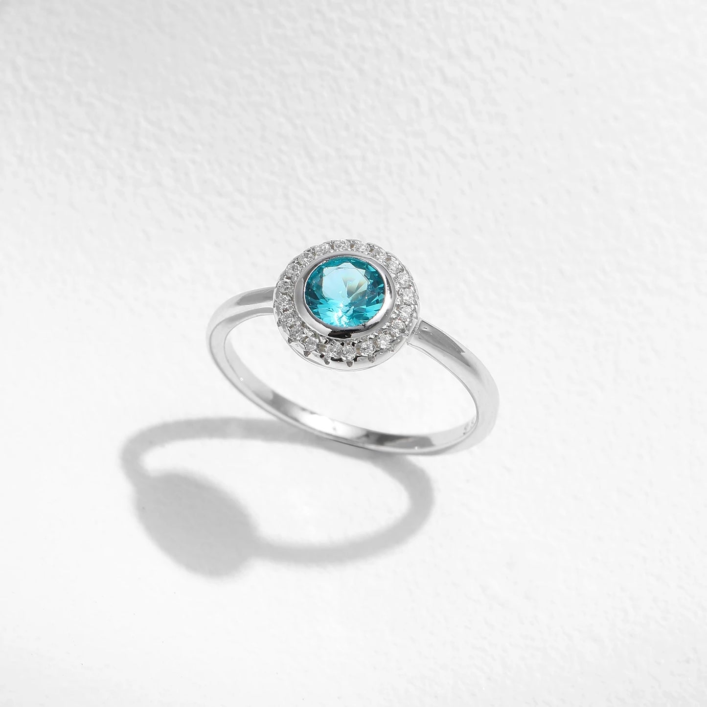 MQ Paraiba Color Silver Ring for Women