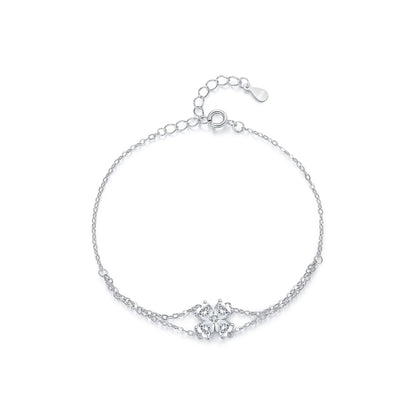 MQ 925 Silver Flower Bracelet for Women