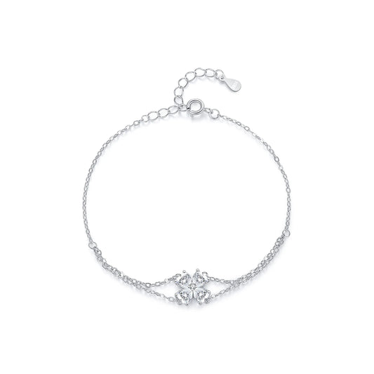 MQ 925 Silver Flower Bracelet for Women