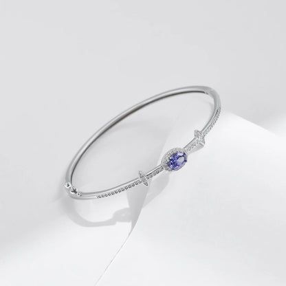 MQ Platinum Plated 925 Silver Bracelet For Women