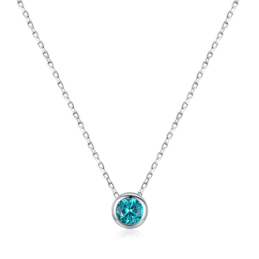 Elegant MQ 925 Silver Round Necklace