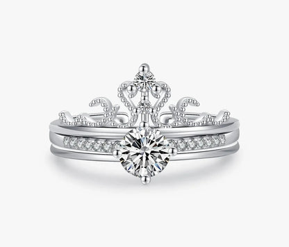 MQ Timar S925 Silver princess Adjustable Ring